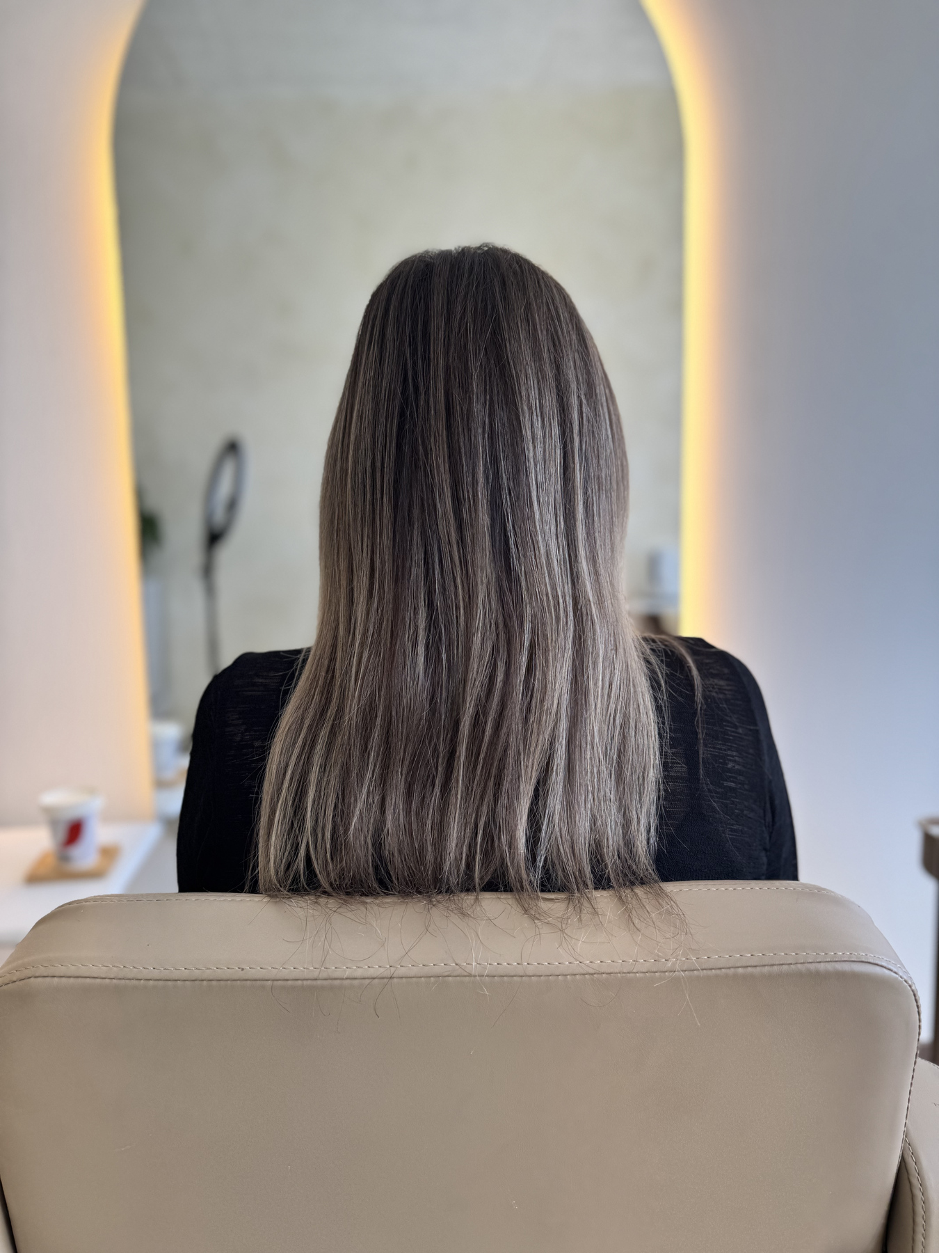 Antes extensiones Déesse